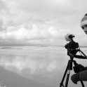 Oleg Kolmovskiy, filming at Lofoten islands. Photo: K. Galat