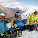 Elbrus region. Egor Druzhinin, Vitaly Mihailov, Petr Yastrebkov. Photo: O.Kolmovsky