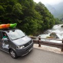 Nothern Italy, Valsesia valley. Sesia river. RTP car - VW Multivan Panamericana. Photo: Konstantin Galat
