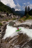 Nothern Italy, Valsesia valley. Sorba river. Rider: Vania Rybnikov. Photo: Konstantin Galat