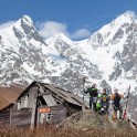 Georgia. Upper Svaneti. Mt.Skhara glacier valley. RTP team on the source of Inguri river. Photo: Konstantin Galat
