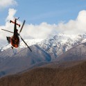 Russia. Krasnaya Polyana. Helicopter Alouette of Heliaction company. Photo: Konstantin Galat Russia. Krasnaya Polyana. Helicopter Alouette of Heliaction company. Photo: Konstantin Galat