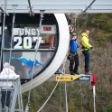Russia. Sochi region. "SkyPark AJ Hackett Sochi". RTP cameraman Oleg Kolmovskiy - 207-meter Bungy jump. Photo: Konstantin Galat