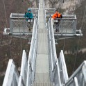 Russia. Sochi region. RTP riders Konstantin Galat and Igor Ilynikh on the SkyBridge in SkyPark. Photo: Oleg Kolmovskiy Russia. Sochi region. RTP riders Konstantin Galat and Igor Ilynikh on the SkyBridge in SkyPark. Photo: Oleg Kolmovskiy