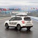 Russia. RTP official car - Subaru Forester on the competition track of "Sochi Autodrom". Photo: Oleg Kolmovskiy