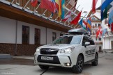 Russia. Krasnaya Polyana. RideThePlanet official car - Subaru Forester. Photo: Oleg Kolmovskiy