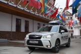 Russia. Krasnaya Polyana. RideThePlanet official car - Subaru Forester. Photo: Oleg Kolmovskiy
