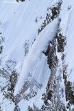 Russia. Krasnaya Polyana. Snow avalanche. Photo: Oxana Plushko