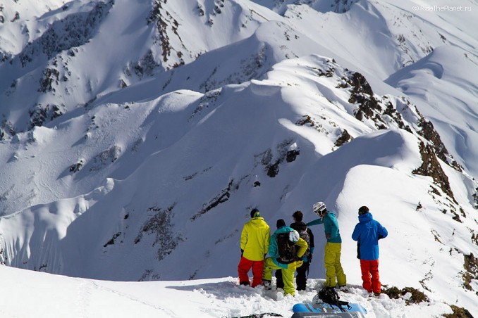 Russia. Krasnaya Polyana. RTP team on start point. Photo: Oxana Plushko