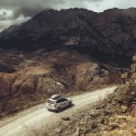 Russia. Nothern Osetia. Mountain road in Ardon valley. RTP project official car - Subaru Forester. Photo: Sergey Puzankov