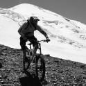 Russia. North face of Elbrus. Rider - Petr Vinokurov. Photo: Konstantin Galat