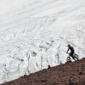 Russia. North face of Elbrus. Rider - Nikolay Pukhir. Photo: Konstantin Galat