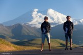 Russia. North face of Elbrus. Riders - Nikolay Pukhir and Petr Vinokurov. Photo: Konstantin Galat