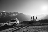 Russia. South Elbrus. RTP team and project official car - Subaru Forester. Photo: Konstantin Galat