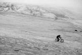 Russia. North face of Elbrus. Rider - Petr Vinokurov. Photo: Ludmila Zvegintseva