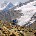 Russia. South Elbrus region. Mt.Cheget. Rider - Nikolay Pukhir. Photo: Ludmila Zvegintseva