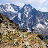 Russia. South Elbrus region. Mt.Cheget. Rider - Petr Vinokurov. Photo: Ludmila Zvegintseva