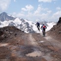 Russia. Southern slope of Elbrus. Riders - Nikolay Pukhir and Vitaliy Khripunov. Photo: Ludmila Zvegintseva Russia. Southern slope of Elbrus. Riders - Nikolay Pukhir and Vitaliy Khripunov. Photo: Ludmila Zvegintseva