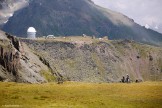 Russia. Southern slope of Elbrus. The Terskol Astrophysical Observatory. Riders - Nikolay Pukhir and Vitaliy Khripunov. Photo: Ludmila Zvegintseva
