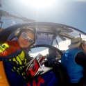 Russia. North face of Elbrus. Rider Nikolay Pukhir. Heliaction company's helicopter "Lama" - pilot Alexander Davydov. Photo: GoPro selfie