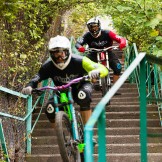 Crimea. Street riding in Koreiz. Riders - Vladimir Puliayevskiy and Petr Vinokurov. Photo: Konstantin Galat