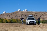 Crimea. Ai-Petri plateau. RTP riders and project official car - Subaru Forester. Photo: Konstantin Galat