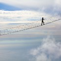 Crimea. Rope-bridge on Ai-Petri peak. Photo: Konstantin Galat