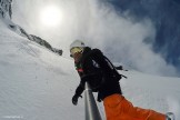 Elbrus region. Mt.Cheget slopes. Rider - Konstantin Galat. GoPro-cam selfie