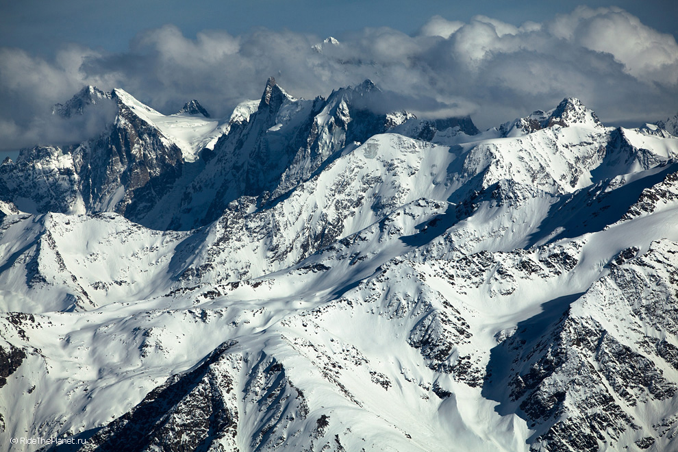 Elbrus region. View from Mt.Elbrus. Photo by Konstantin Galat