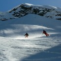 Elbrus region. Cheget massive. Riders - Alexander Baidaev and Konstantin Galat. Photo by Sergey Puzankov