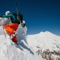 Elbrus region. Cheget mount. Rider - Konstantin Galat. Photo by Sergey Puzankov