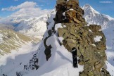 Russia, Caucasus, Elbrus region. Valley Medvezhie ridge. Couloir start-point. Photo by Konstantin Galat