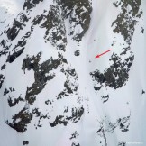 Russia, Caucasus, Elbrus region. Valley Medvezhie. New freeride route - rider Konstantin Galat. Photo by Oleg Kolmovskiy (drone)