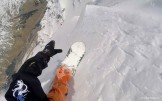 Russia, Caucasus, Elbrus region. Mt.Cheget north slopes. Rider - Konstantin Galat. Photo from helmet GoPro