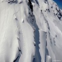 Russia, Caucasus, Elbrus region. Mt.Cheget north slopes. Rider - Kirill Anisimov. Photo by Oleg Kolmovskiy (drone)