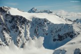 Russia, Caucasus, Elbrus region. Georgian mountains and borderline view from South Cheget ridge. Photo by Sergey Puzankov
