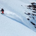 Russia, Caucasus, Elbrus region. Mt.Cheget. Rider - Konstantin Galat. Photo by Sergey Puzankov