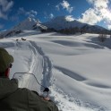 Абхазия. Район Ауатхара. Снегоходная заброска команды на перевал Чха и урочище Пыв. Фото – Сергей Пузанков
