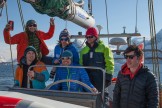 Северная Норвегия. Заполярный регион Nord Norge. Команда RideThePlanet во время морского перехода на яхте "Alter Ego". Фото - Константин Галат