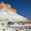 Казахстан. Плато Устюрт. Лагерь команды RideThePlanet в районе Бозжира. Фото - Константин Галат